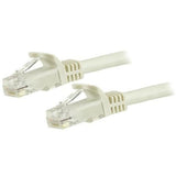 StarTech.com 3m CAT6 Ethernet Cable - White CAT 6 Gigabit Ethernet Wire -250MHz 100W PoE RJ45 UTP Network/Patch Cord Snagless w/Strain Relief Individually Tested