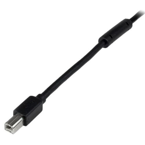 StarTech.com 65ft (20m) Active USB 2.0 A to B Cable, Long USB Cable, USB Printer Cable, 1x USB A (M), 1x USB B (M), Black