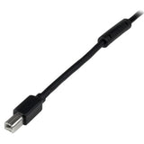 StarTech.com 65ft (20m) Active USB 2.0 A to B Cable, Long USB Cable, USB Printer Cable, 1x USB A (M), 1x USB B (M), Black