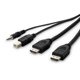 Belkin F1DN2CCBL-DH6t KVM cable Black 1.8 m