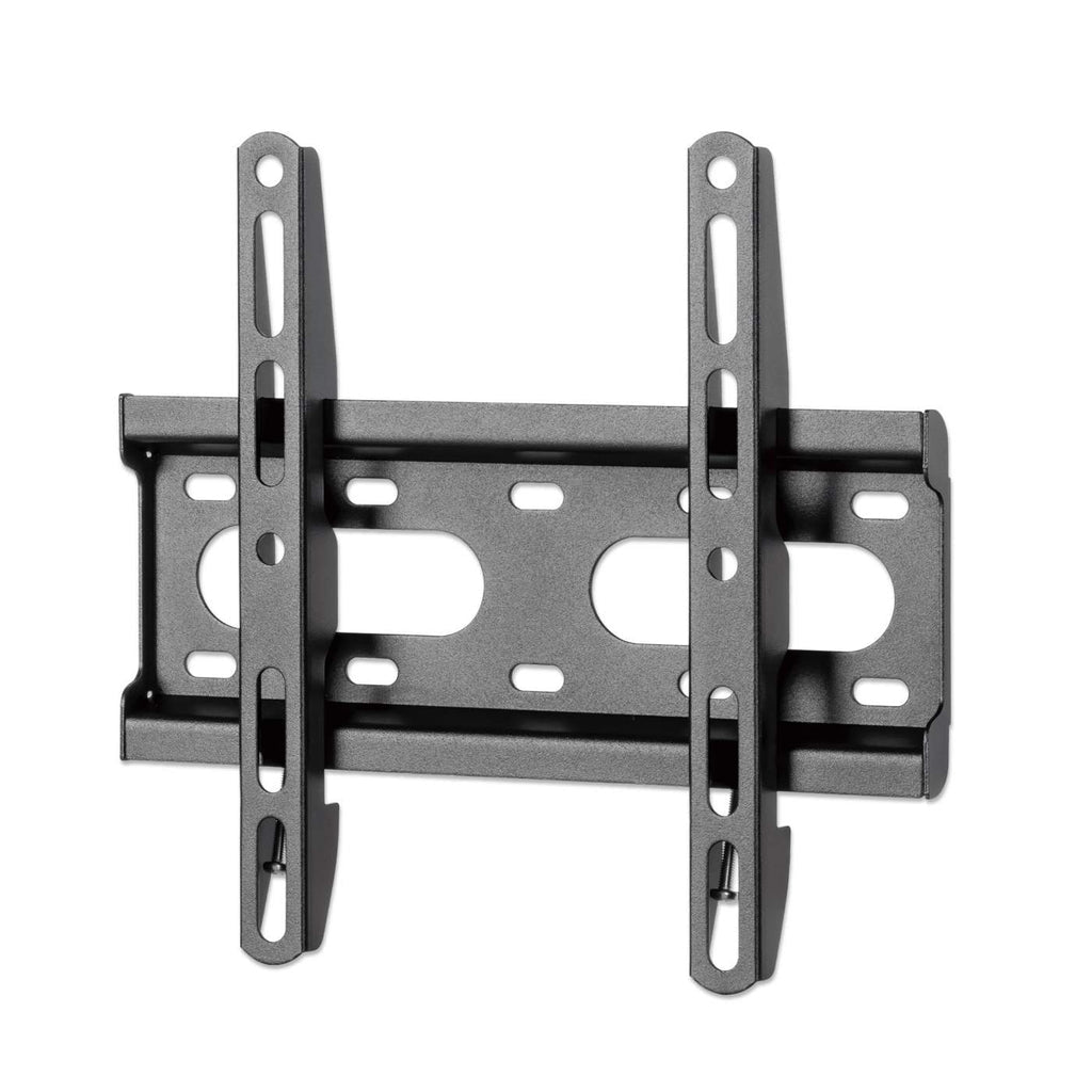 Manhattan TV & Monitor Mount, Wall, Fixed (Ultra slim), Screen Sizes: 23-42", Black, VESA: 75x75 to 200x200mm, Max 45kg, Lifetime Warranty  - AV & Photo - Manhattan