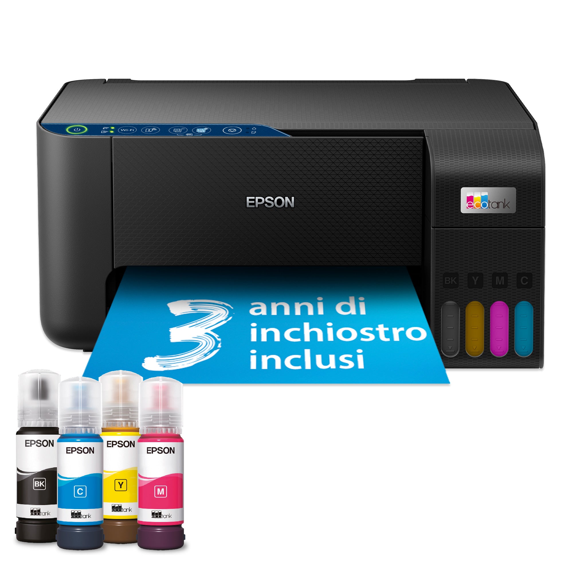 Epson EcoTank ET-2861 Inkjet A4 5760 x 1440 DPI 33 ppm Wi-Fi  - Printers & Scanners - Epson