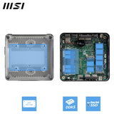 MSI Cubi NUC 1M Intel Core 5 120U Desktop PC, NUC, SFF, Mini Computer, HTPC, (8GB RAM, 512GB Storage, Windows 11 PRO), Intel Graphics/DDR5/Dual ThunderBolt 4/Dual HDMI/Dual LAN/WiFi 6E/BT 5.3/VESA