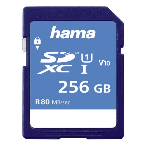 Hama SDXC 256GB Class 10 UHS-I 90MB/s, blue