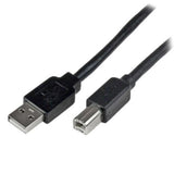 StarTech.com 65ft (20m) Active USB 2.0 A to B Cable, Long USB Cable, USB Printer Cable, 1x USB A (M), 1x USB B (M), Black