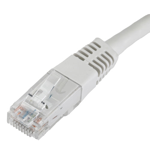 Cablenet 1m Cat6 RJ45 White U/UTP PVC 24AWG Flush Moulded Booted Patch Lead  - Computer Cables - Cablenet