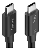 Hama USB-C USB cable USB 3.2 Gen 2 (3.1 Gen 2) 1 m USB C 80 Gbit/s 240 W Black