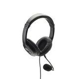connektgear HP512 Stereo PC Headset with Boom Mic and Volume Control - Black