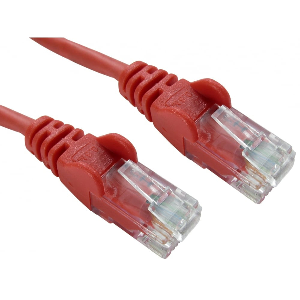 Cables Direct 3m Economy 10/100 Networking Cable - Red  - Computer Cables - Cables Direct