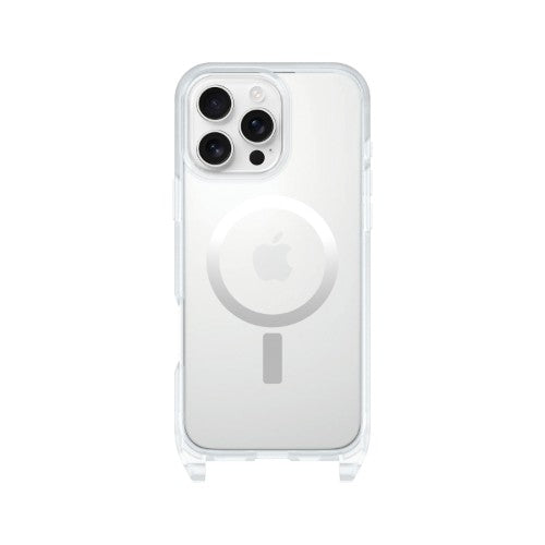 OtterBox React Series Necklace Magsafe for iPhone 16 Pro Max with Strap, Clear