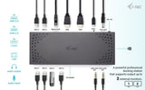 i-tec USB 3.0 / USB-C / Thunderbolt Dual Display Docking Station + Power Delivery 100W