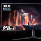 Acer NITRO XZ0 Nitro XZ340CURJ0 34" Curved WQHD 21:9 120Hz 1ms ZeroFrame FreeSync Premium Gaming Monitor