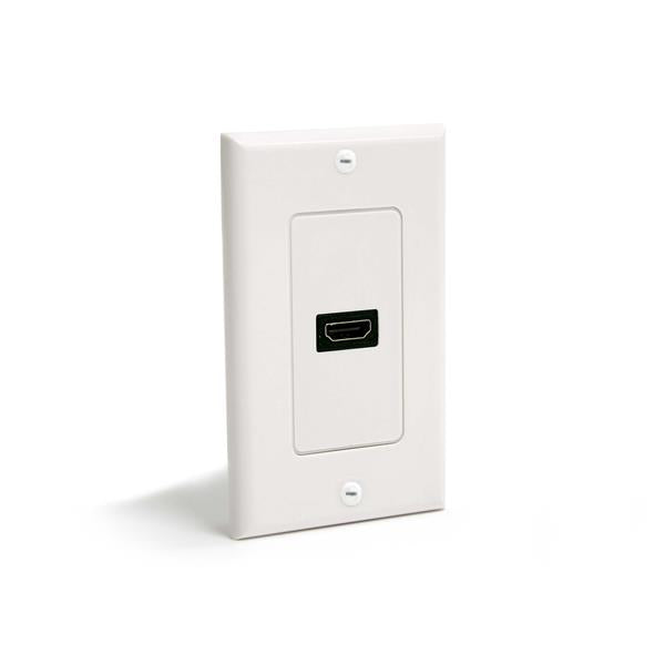 Single Outlet Female HDMI Wall Plate White