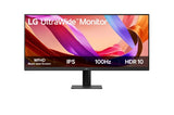 LG UltraWide U5 Monitor (29U511A) - 29-inch 21:9 UltraWide™ WFHD (2560x1080) IPS Display, sRGB 99%, HDR10, 100Hz Refresh Rate, Eye-Care Features, Clutter-free Design, Height Adjustable