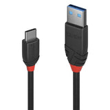 Lindy 1.5m USB 3.2 Type A to C Cable, 10Gbps, Black Line