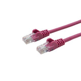 connektgear 7m RJ45 CAT5e UTP Stranded Flush Moulded Network Cable - 24AWG - Pink