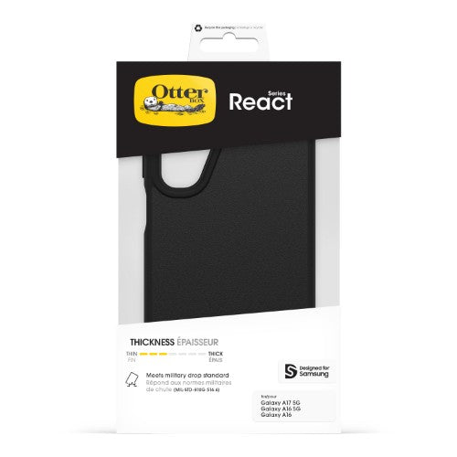 OtterBox React Series for Samsung Galaxy A17 5G/A16 5G/A16, black