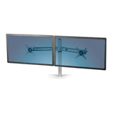 Fellowes 8042901 monitor mount / stand 66 cm (26") Desk Silver