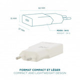 Mobilis 020025 mobile device charger Universal White AC Fast charging Indoor