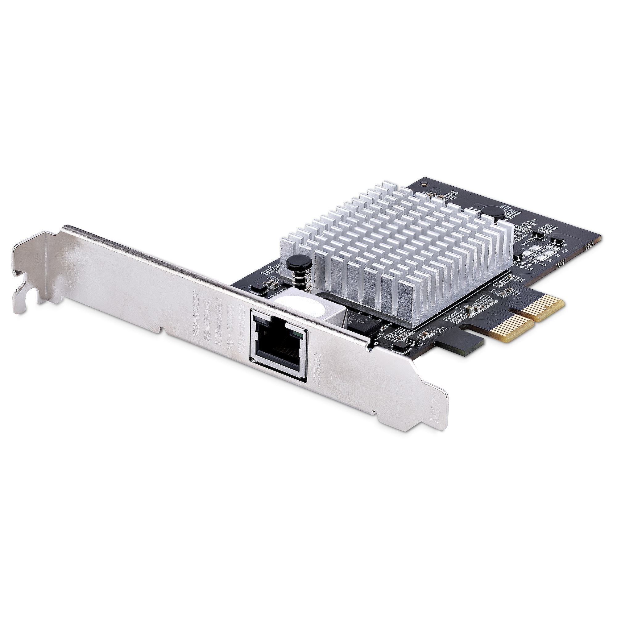 StarTech.com 1-Port 10Gbps PCIe Network Adapter Card, Network Card for PC/Server, Six-Speed PCIe Ethernet Card with Jumbo Frame Support, NIC/LAN Interface Card, 10GBASE-T and NBASE-T  - Computer Components - StarTech.com