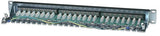 Intellinet Patch Panel, Cat6, FTP, 24-Port, 1U, Shielded, 90° Top-Entry Punch-Down Blocks, Black