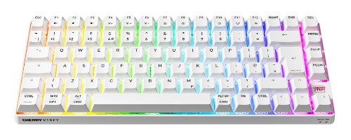 CHERRY XTRFY K33 Compact Wireless keyboard Gaming USB + RF Wireless + Bluetooth QWERTY UK English White