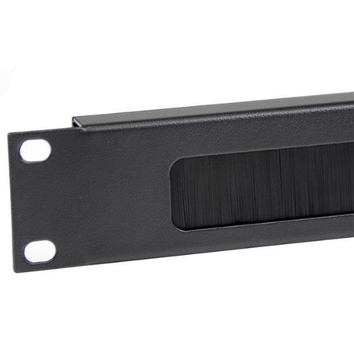 StarTech.com 1U High-density Brush Strip Cable Management Panel, Sturdy Steel Horizontal Data Centre Cable Organizer