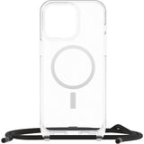 OtterBox React Series Necklace MagSafe for iPhone 15 Pro Max with Strap, Clear