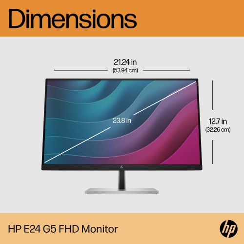 HP E-Series E24 G5 FHD No Stand Monitor