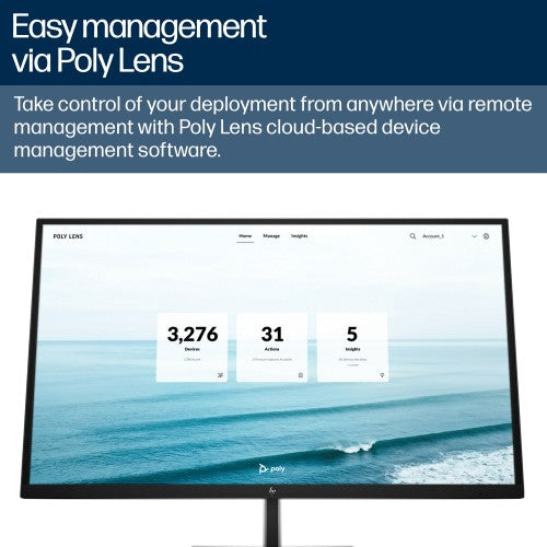 HP Poly Studio V52 USB Video Bar No Power Cord TAA