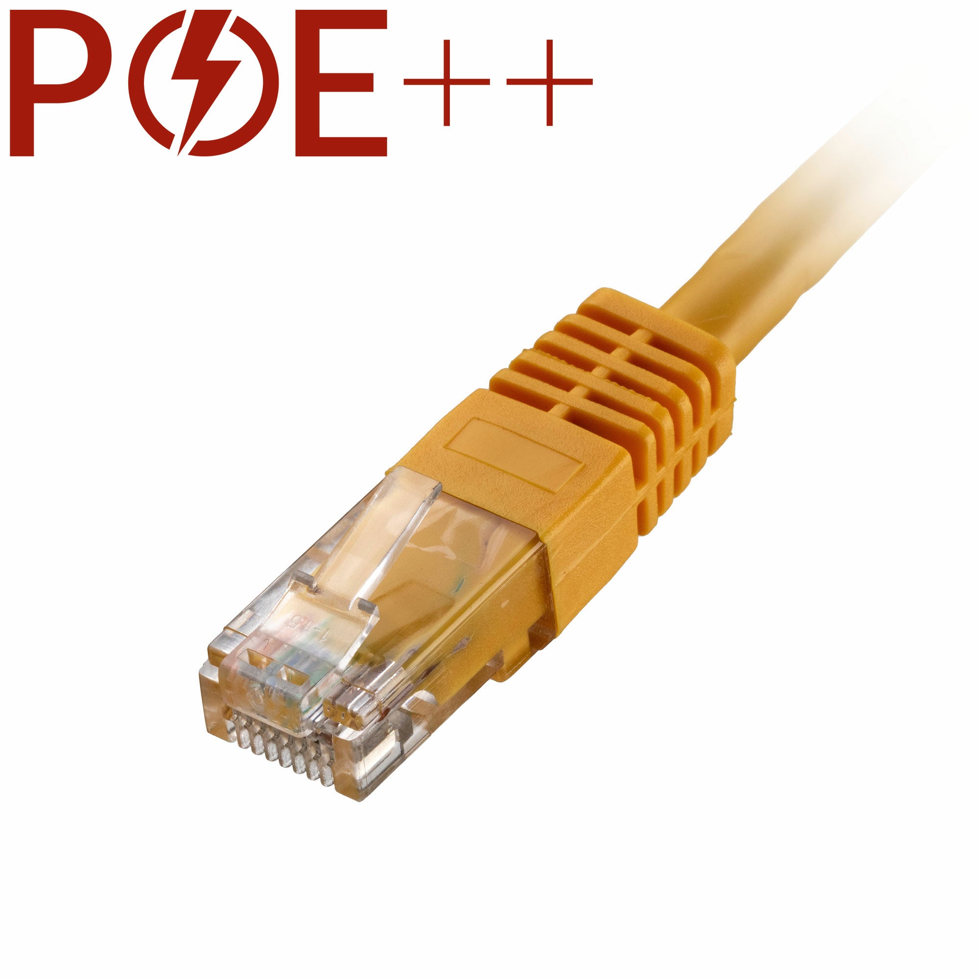 Cablenet 1m Cat6 RJ45 Yellow U/UTP PVC 24AWG Flush Moulded Booted Patch Lead  - Computer Cables - Cablenet