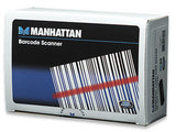 Manhattan USB-A Magnetic Strip Card Reader, Triple Track Reader, Keyboard Wedge Decoder, Cable 1.5m, Black, Three Year Warranty