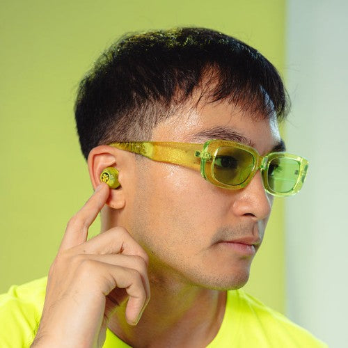 JLab Go Pop ANC Headset True Wireless Stereo (TWS) In-ear Calls/Music Bluetooth Teal, Transparent