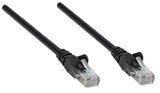 Intellinet Network Patch Cable, Cat6, 5m, Black, CCA, U/UTP, PVC, RJ45, Gold Plated Contacts, Snagless, Booted, Lifetime Warranty
