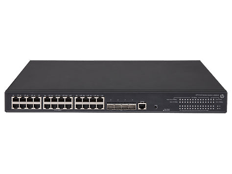 HPE 5130-24G-PoE+-4SFP+ (370W) EI Managed L3 Gigabit Ethernet (10/100/1000) Power over Ethernet (PoE) 1U Black