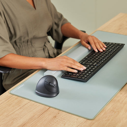 Fellowes Vertical Wireless Mouse Breyta Plus+ Ergonomic Left Handed Vertical Mouse with Antibacterial Protection Large
