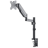 Manhattan Desk Mount for TV & Monitors (Full Motion Gas Spring), For screens 13" to 27", Clamp or Grommet Assembly, VESA compatibility: 75x75mm and 100x100mm - check the dimensions of the four mounting holes on back of screen to ensure it fits, Max 8kg, B