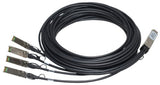 HPE Networking Comware X240 40G QSFP+ to 4x10G SFP+ 3m Direct Attach Copper Splitter Cable