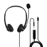 Lindy 3.5mm and USB Type C Headset with In-Line Control