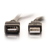 C2G 9.8ft (3m) USB 2.0 A Male to A Female Extension Cable - Black