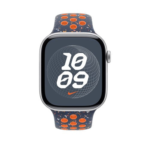 Apple MYLA3ZM/A smart wearable accessory Band Blue, Orange Fluoroelastomer