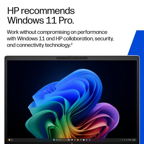 HP DJ5M6ET laptop AMD Ryzen™ 5 230 35.6 cm (14") WUXGA 16 GB LPDDR5x-SDRAM 512 GB SSD Wi-Fi 6E (802.11ax) Windows 11 Pro Silver