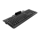 CHERRY SECURE BOARD 1.0 Corded Smartcard Keyboard, Black, USB (QWERTY - UK)