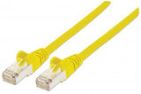 Intellinet Network Patch Cable, Cat5e, 10m, Yellow, CCA, SF/UTP, PVC, RJ45, Gold Plated Contacts, Snagless, Booted, Lifetime Warranty
