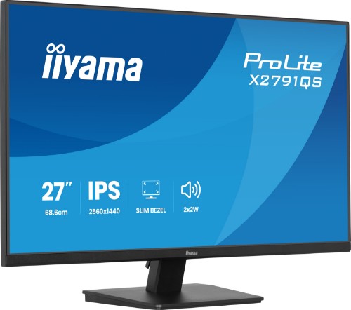 iiyama ProLite X2791QS-B1 computer monitor 68.6 cm (27") 2560 x 1440 pixels Quad HD LED Black