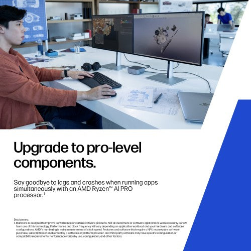 HP ZBook 8 G1ak Mobile Workstation PC Copilot+ PC AMD Ryzen AI 7 PRO PRO 350 35.6 cm (14") WUXGA 32 GB DDR5-SDRAM 512 GB SSD Wi-Fi 7 (802.11be) Windows 11 Pro AI Workstation, AI PC Silver