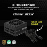 Corsair RMe Series RM1200e power supply unit 1200 W 24-pin ATX ATX Black