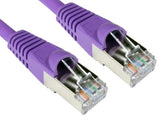Cables Direct ART-100-HV networking cable Violet 0.25 m Cat6a S/FTP (S-STP)