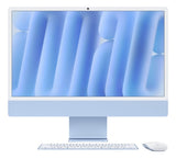 Apple iMac 24-inch with Retina 4.5K display: M4 chip with 10‑core CPU and 10‑core GPU, 16GB, 256GB SSD - Blue
