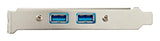 StarTech.com 2 Port USB 3.0 A Female Slot Plate Adapter